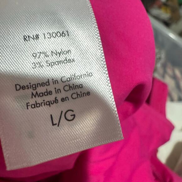 L*Space Ridin' High Ribbed Float On Swimsuit Classic Bubblegum Pink Size L NWOT - Picture 12 of 13